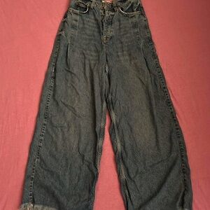 Free people Wide Leg with Fitted Waist Jeans Size 28